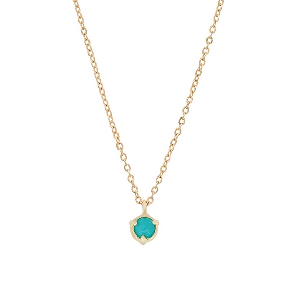 "Claw" 14K Gold 3 Prong Gemstone Pendant - Picture 1 of 1